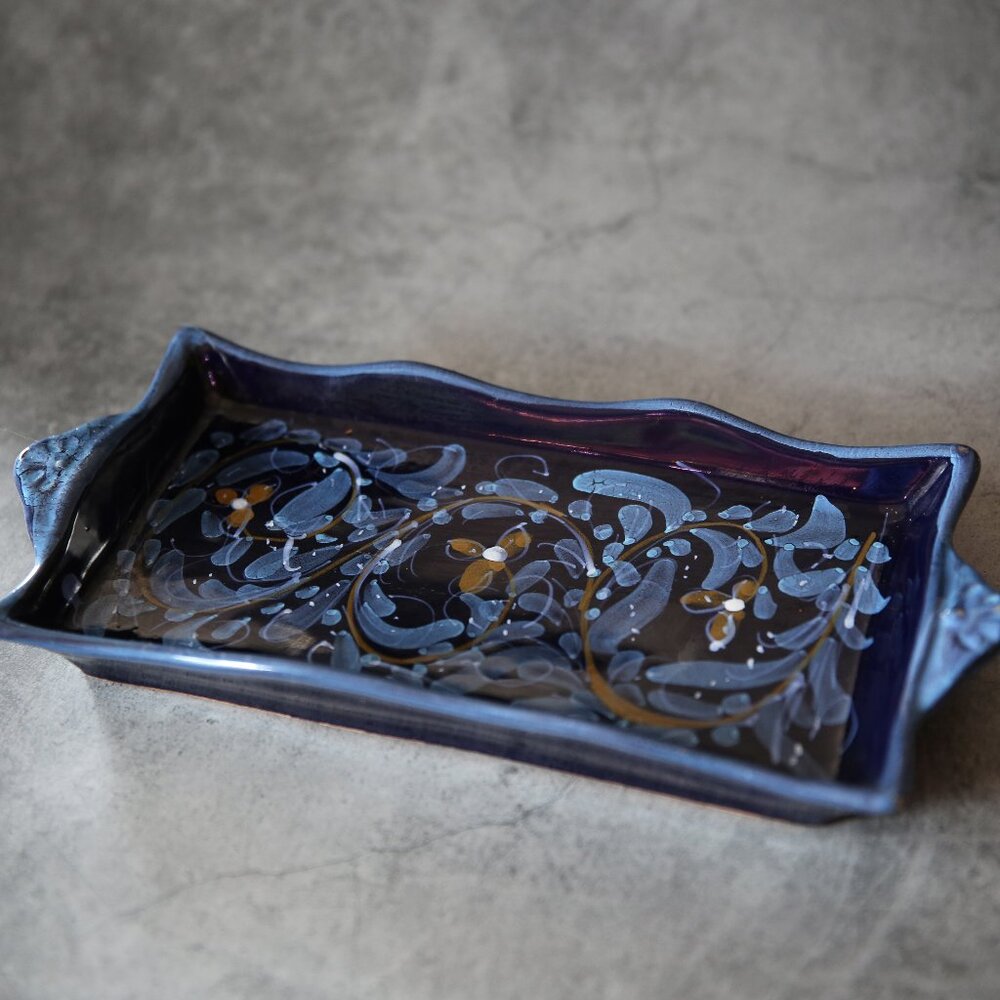 La Giara Signed Vanity Tray Trinket Catch All